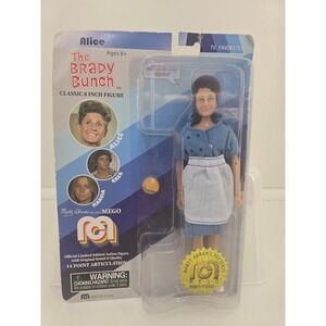 Brady Bunch Alice 8" Figure Mego TV Series Sealed LE 6561/10000 2018 NIB
